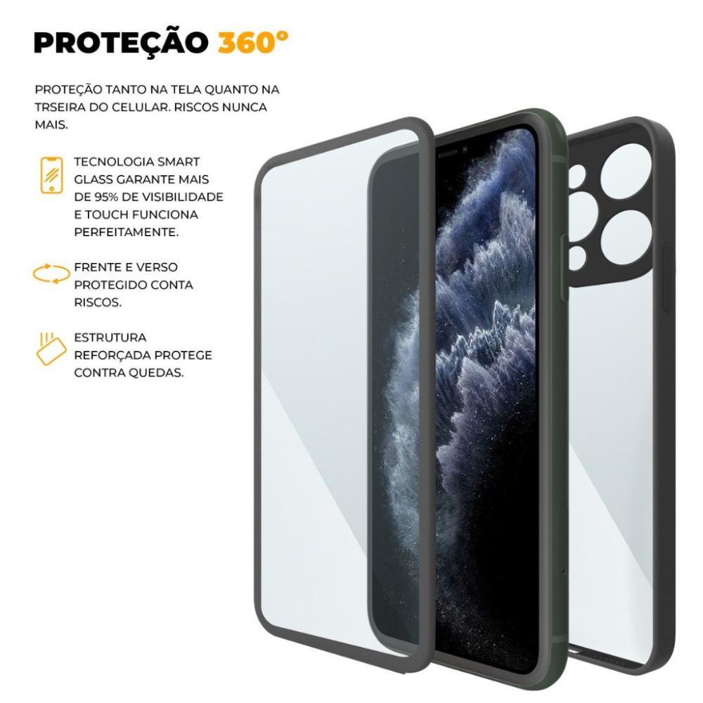 Capa 360 para iPhone 11 Pro Max - Preta - Frente e Verso- Gshield - 3