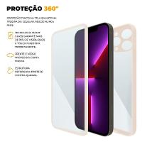 Capa 360 para iPhone 13 Pro - Rosa - Frente e Verso- Gshield - 3