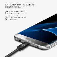 Cabo Turbo Militar - 1,5M - Micro USB V8 - Gshield - 3