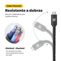 Cabo Turbo Militar - 1,5M - Micro USB V8 - Gshield - 7