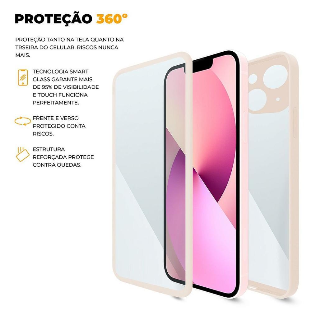 Capa 360 para iPhone 13 - Rosa - Frente e Verso- Gshield - 3