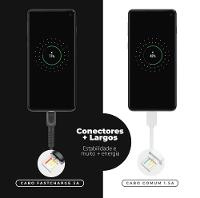 Cabo Dual Shock Micro USB V8 Preto - 1,2m - GShield - 8