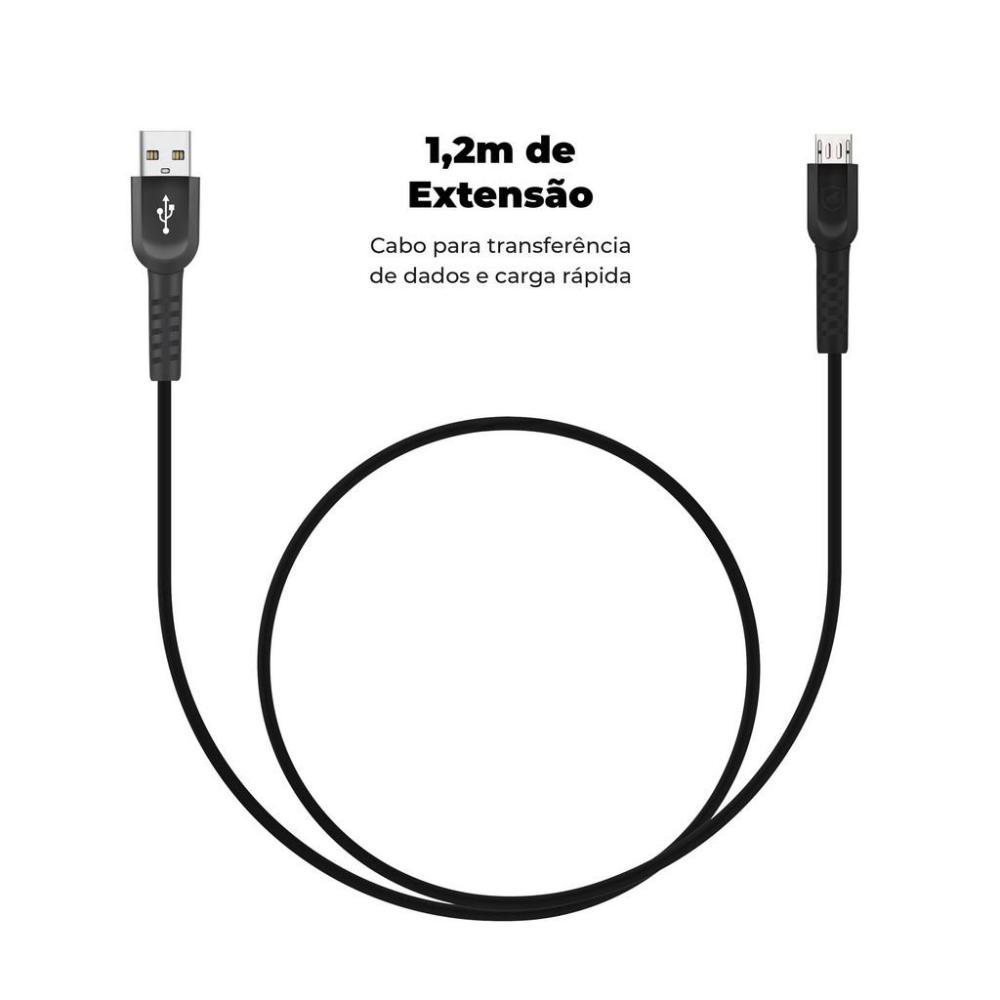 Kit Carregador Turbo Triplo e Cabo Dual Shock Micro USB V8 - Gshield - 5