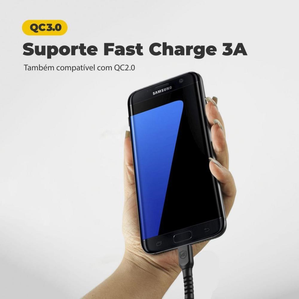 Kit Carregador Veicular Tank e Cabo Dual Shock Micro USB V8 - Gshield - 9