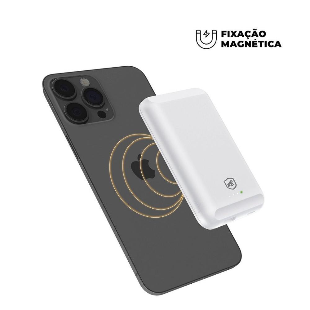 Carregador Portátil Nano Snap Wireless - Branco - Gshield - 3