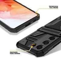 Capa case capinha Guardian para Samsung Galaxy S21 FE - Preta - Gshield - 3