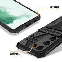 Capa case capinha Guardian para Samsung Galaxy S22 Plus - Preta - Gshield - 3