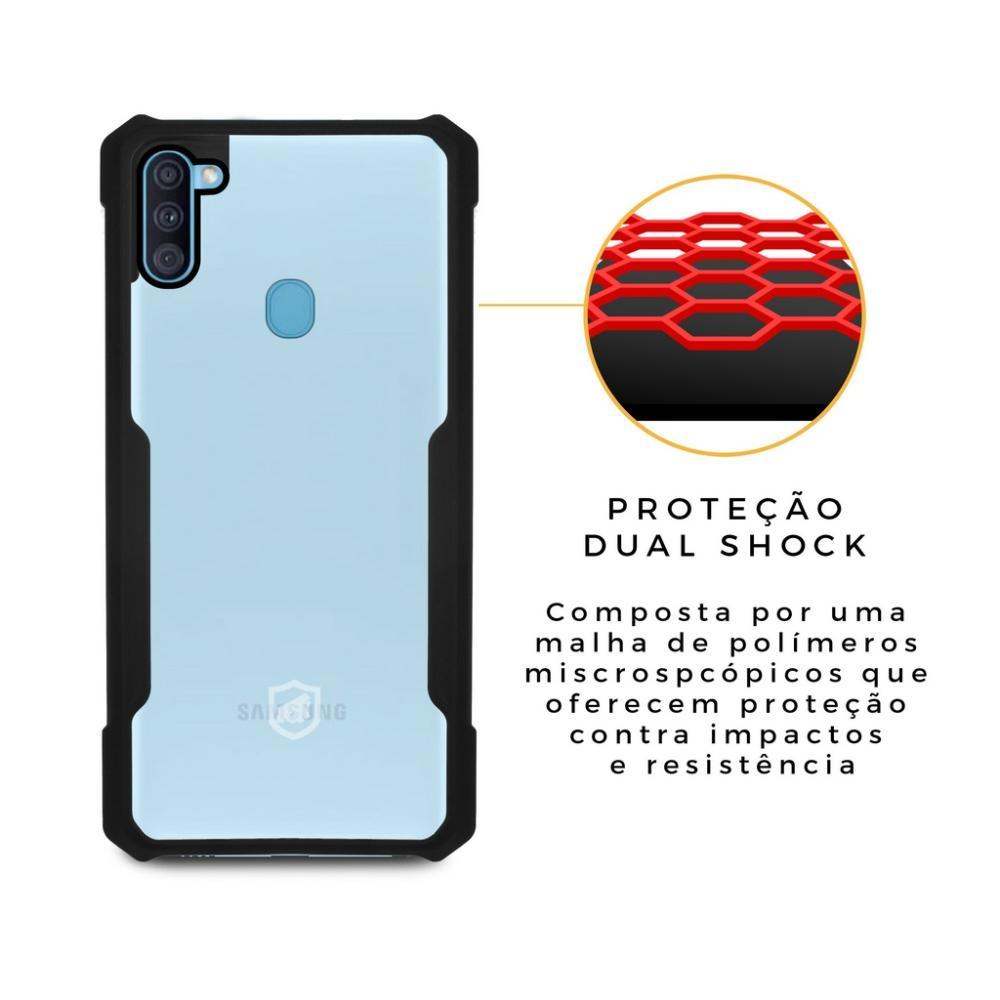 Capa case capinha Dual Shock X Preta Para Samsung Galaxy A11 - Gshield - 3