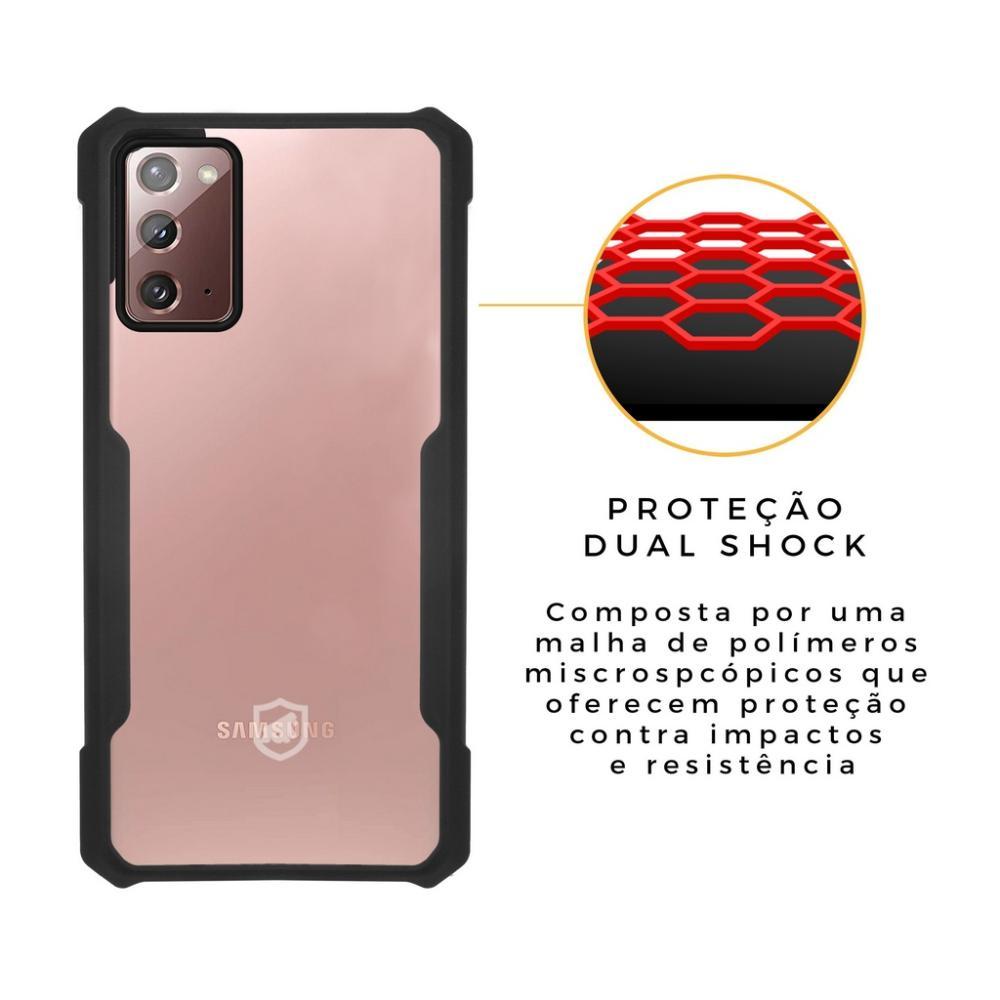 Capa case capinha Dual Shock X Preta Para Samsung Galaxy Note 20 - Gshield - 3