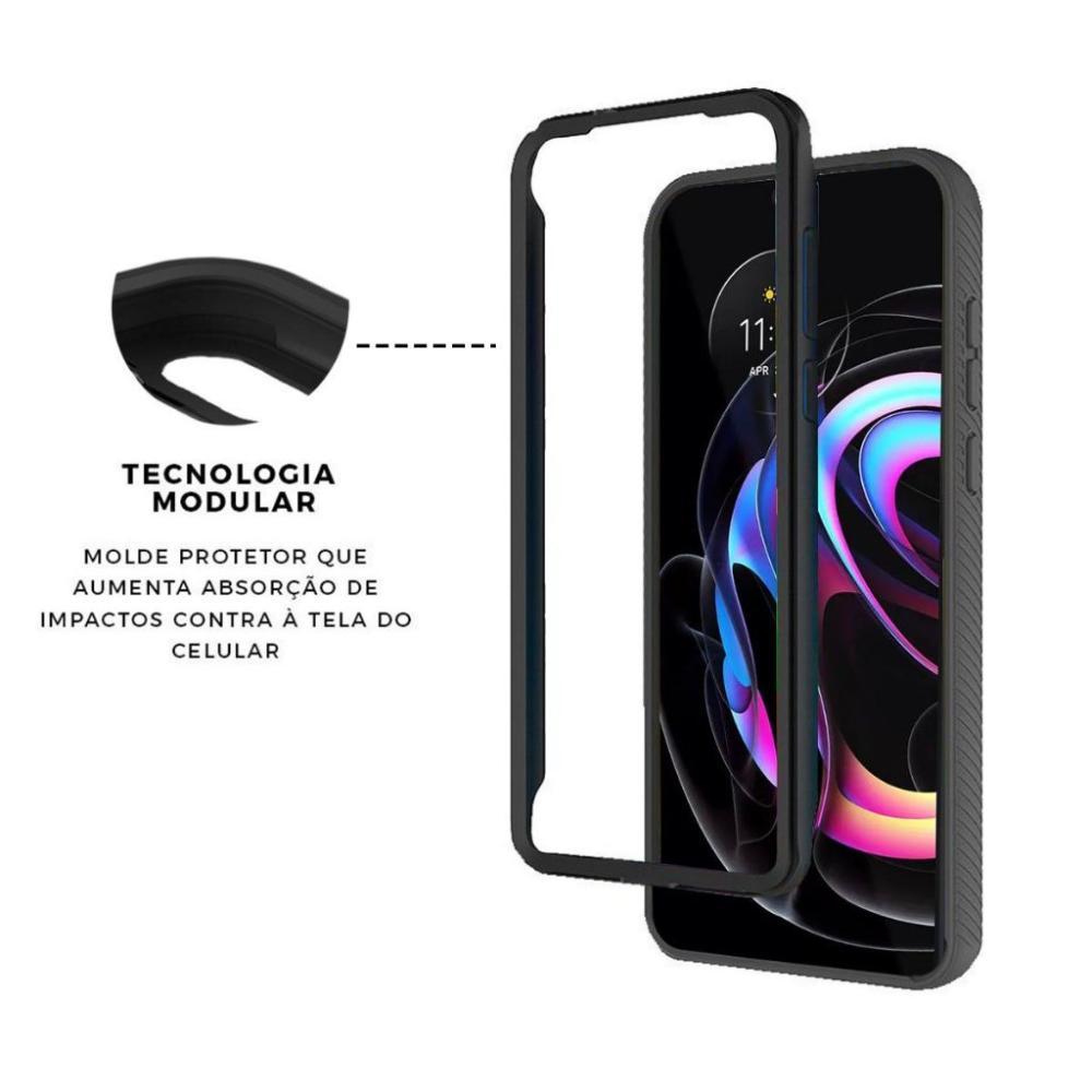 Capa case capinha Stronger Preta para Motorola Moto Edge 20 pro - Gshield - 2