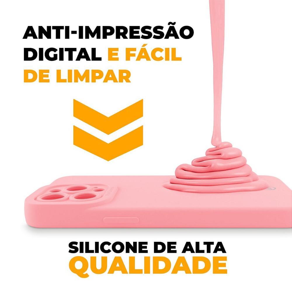 Capa para iPhone 14 Pro Max - Rosa - Silicon Cloud - Gshield - 5