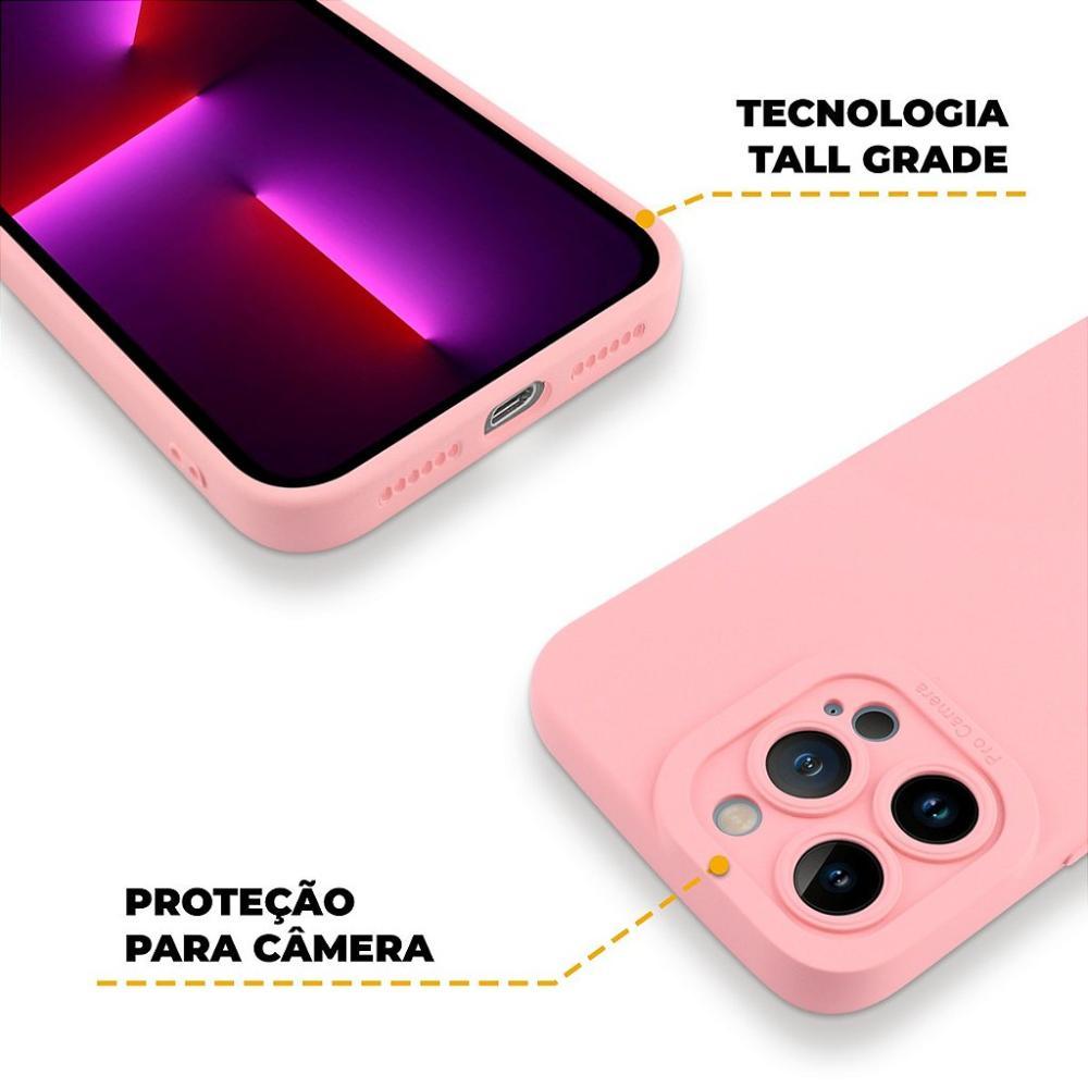 Capa para iPhone 13 Pro Max - Rosa - Silicon Cloud - Gshield - 4