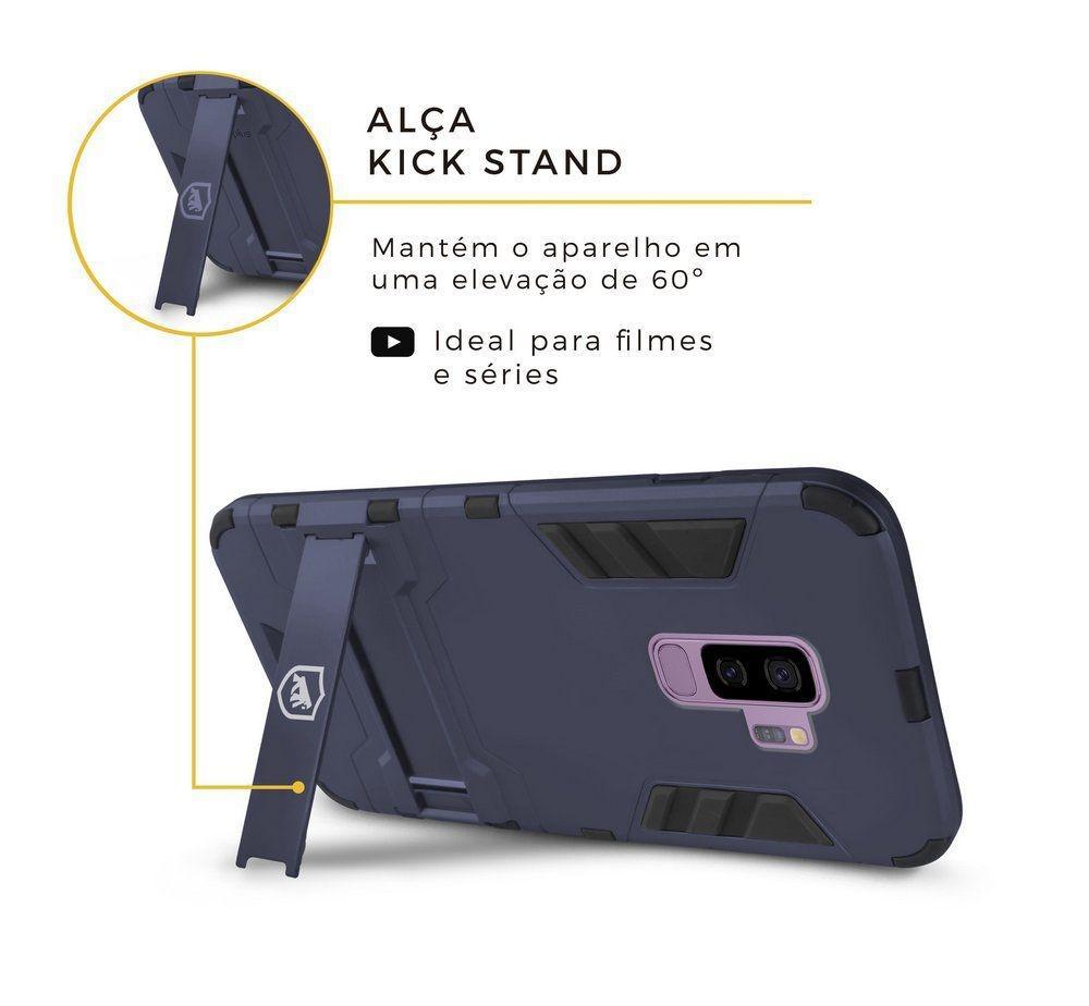 Kit Capa case capinha Armor e Película Nano Gel Dupla para Galaxy S9 Plus - Gorila Shield - 4