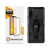 Kit Capa case capinha Clip e Pelicula Defender Glass Xiaomi Redmi Note 8 - Gshield - 1