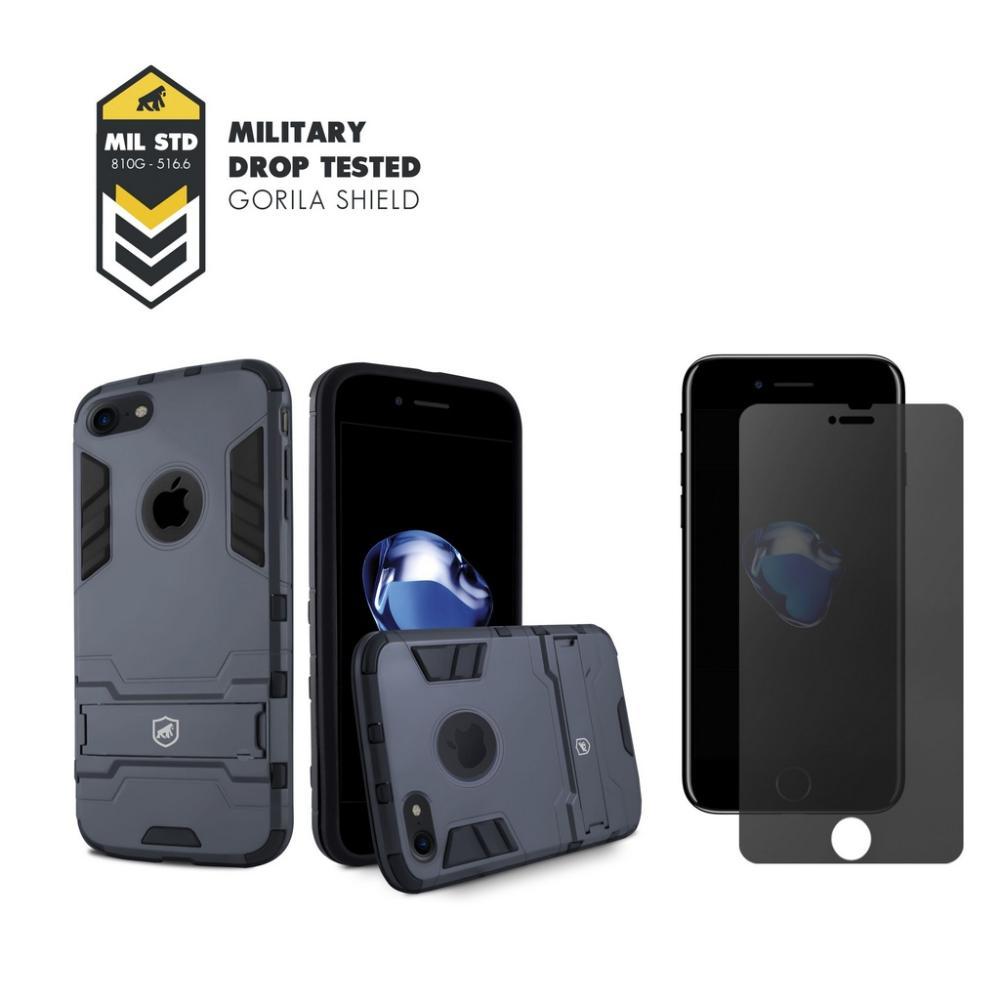 Kit Capa case capinha Armor e Película de Privacidade para iPhone 7 - Gshield - 2