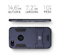 Kit Capa case capinha Armor e Película de Privacidade para iPhone 7 - Gshield