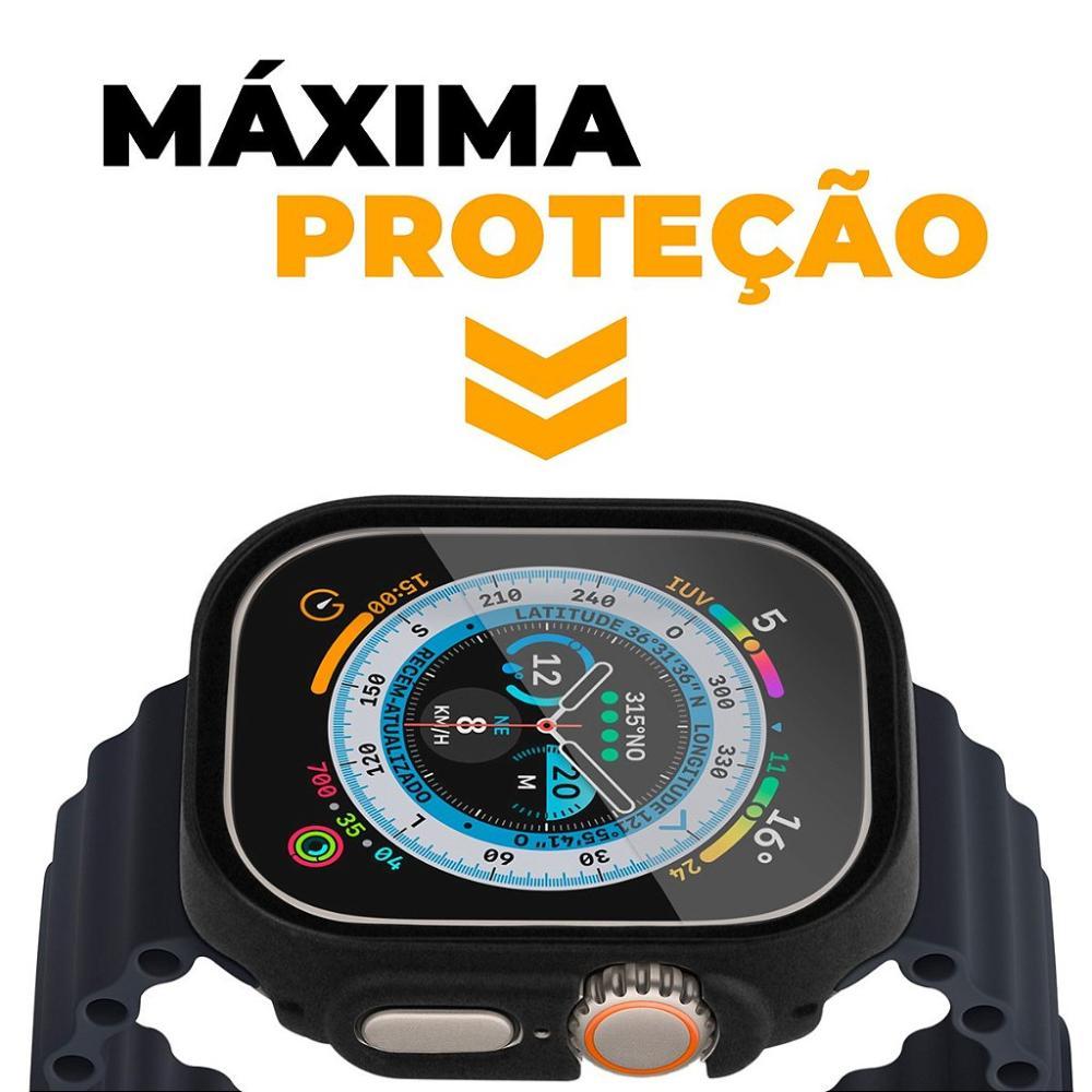 Case para Apple Watch Ultra 49MM Preta - Armor - acompanha película integrada na case - Gshield - 3