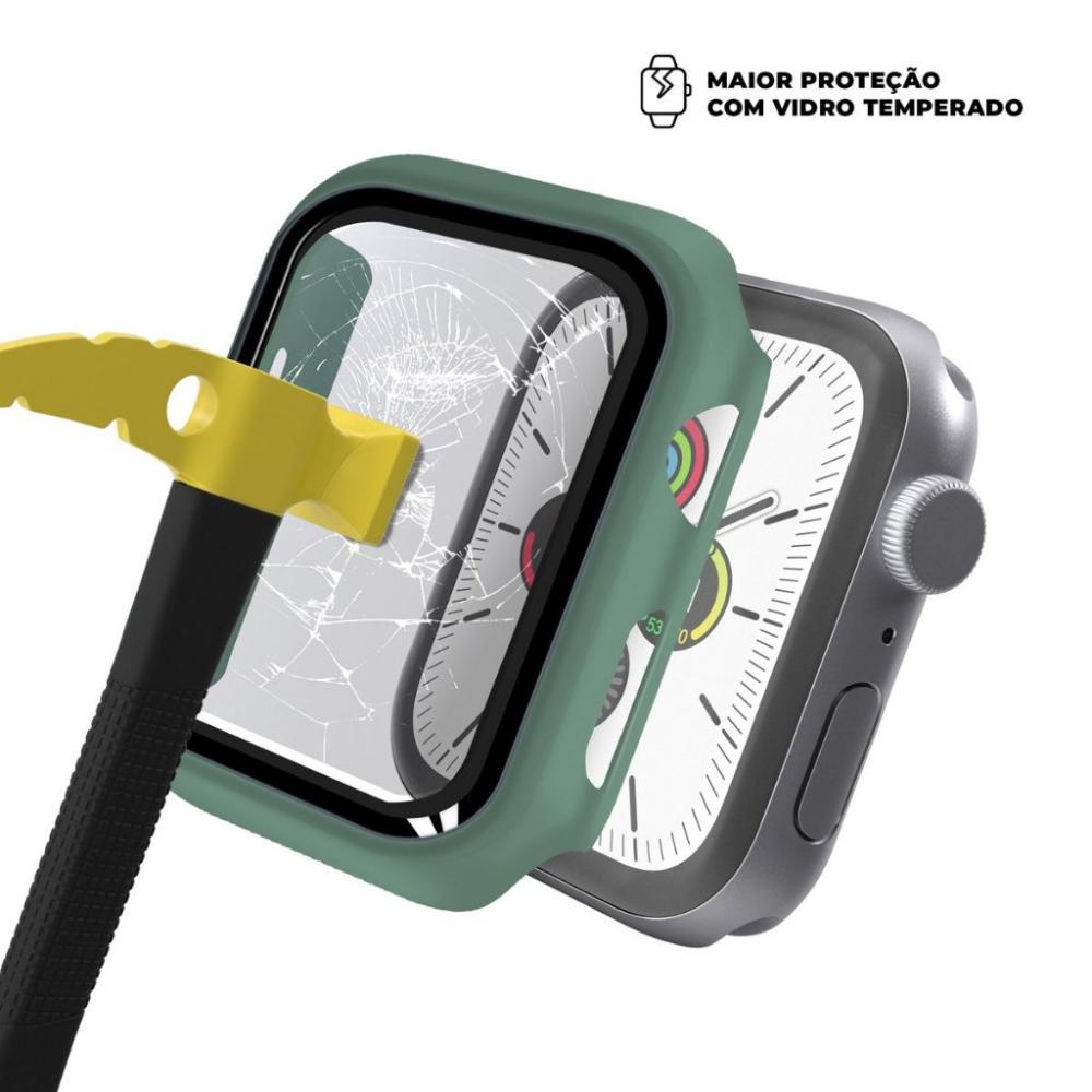 Case Armor para Apple Watch 42MM - acompanha película integrada na case - Verde - GshIeld - 3