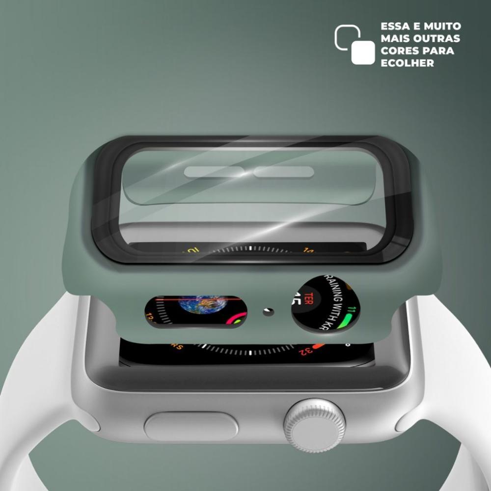 Case Armor para Apple Watch 42MM - acompanha película integrada na case - Verde - GshIeld - 4