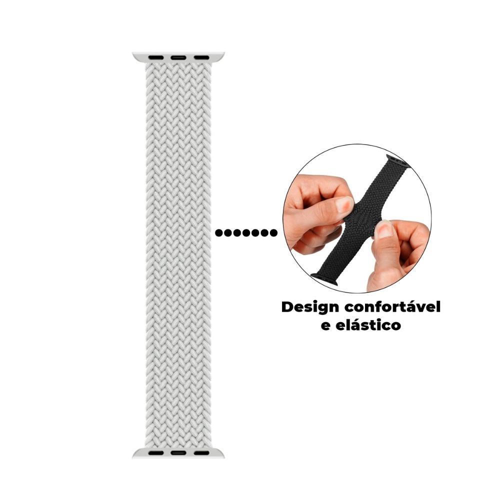 Pulseira Para Apple Watch 42mm /44mm Nylon Trigger - Branca - Gshield - 3