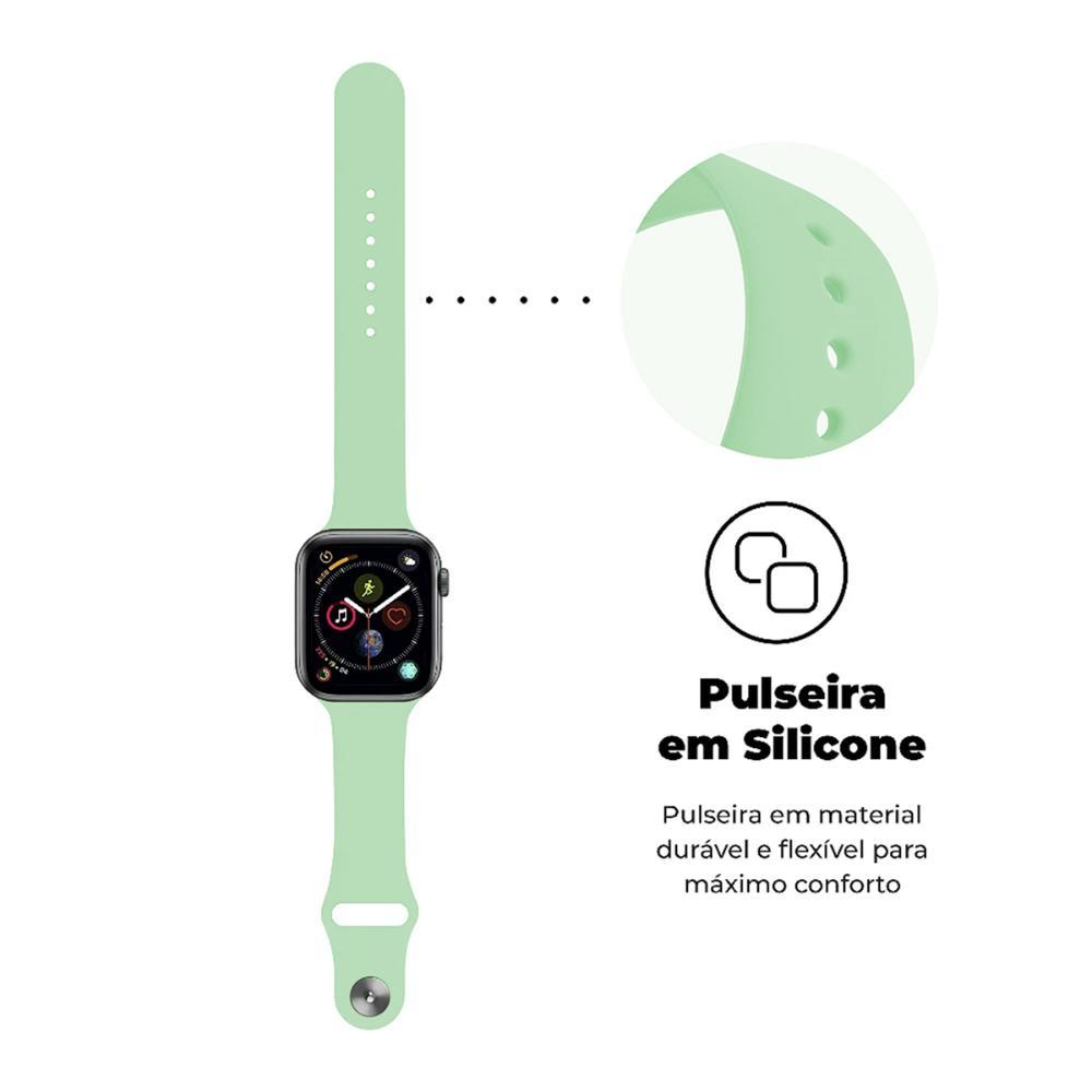 Pulseira para Apple Watch 42 / 44 / 45 / 49 MM - Ultra Fit - Verde Claro - Gshield - 2