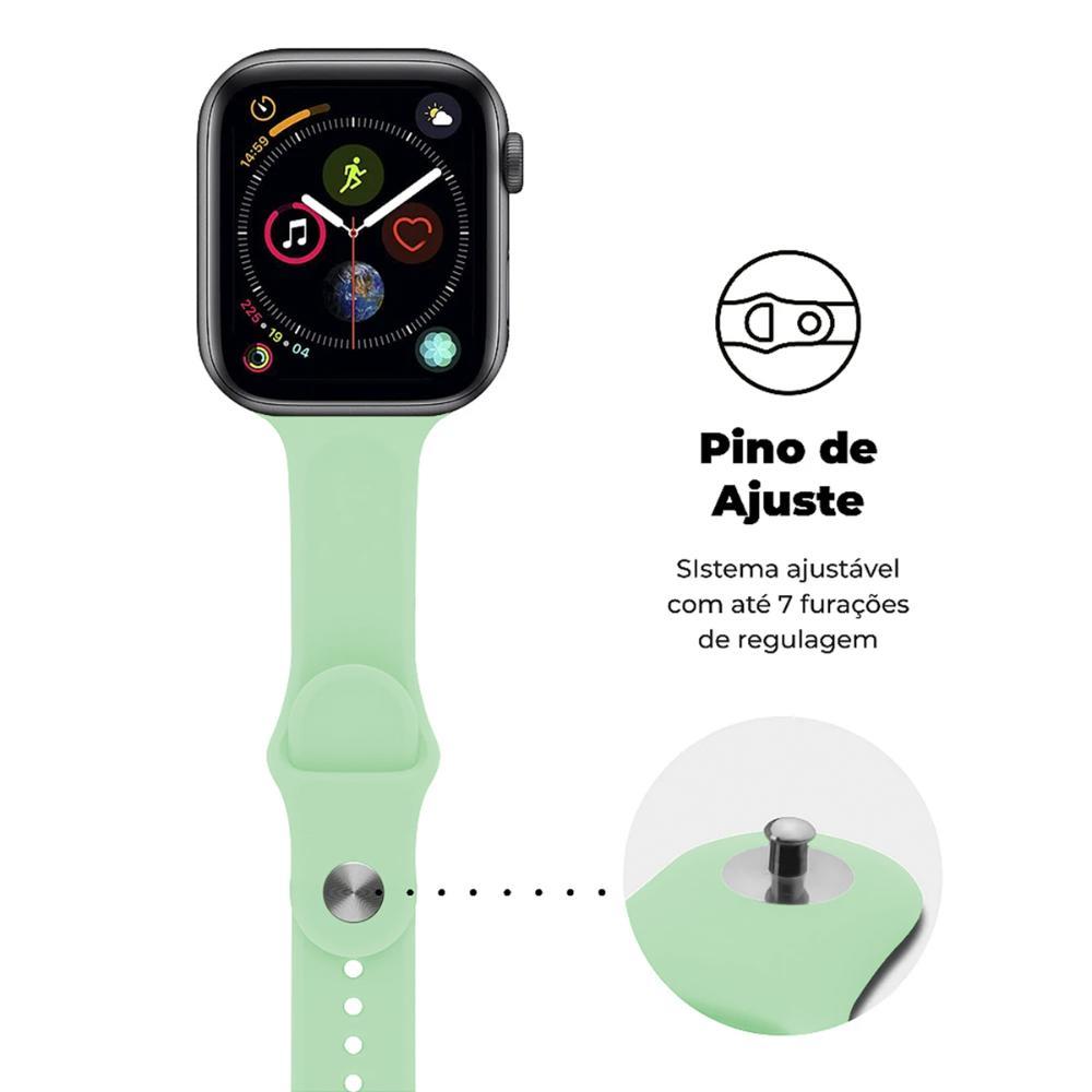 Pulseira para Apple Watch 42 / 44 / 45 / 49 MM - Ultra Fit - Verde Claro - Gshield - 3