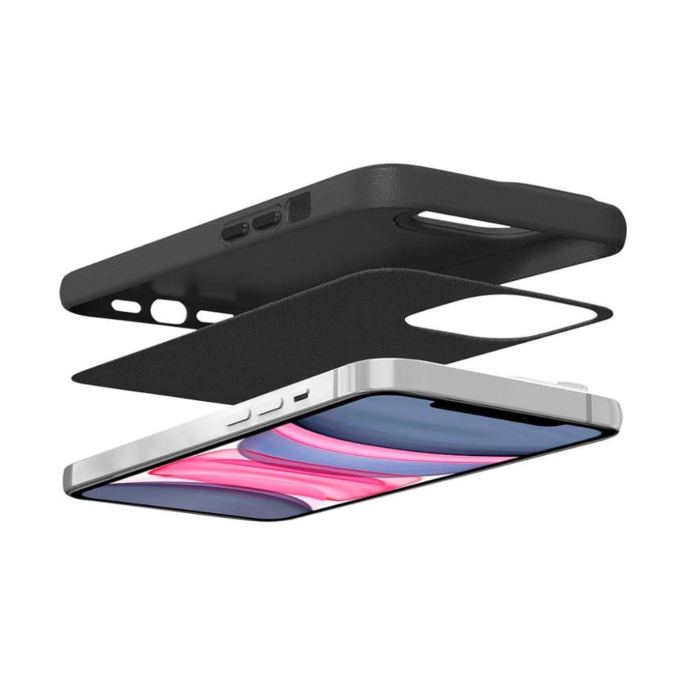 Kit Capa case capinha Couro Dual Preta e Pelicula Coverage 5D Pro Preta para iPhone 11 - Gshield - 5