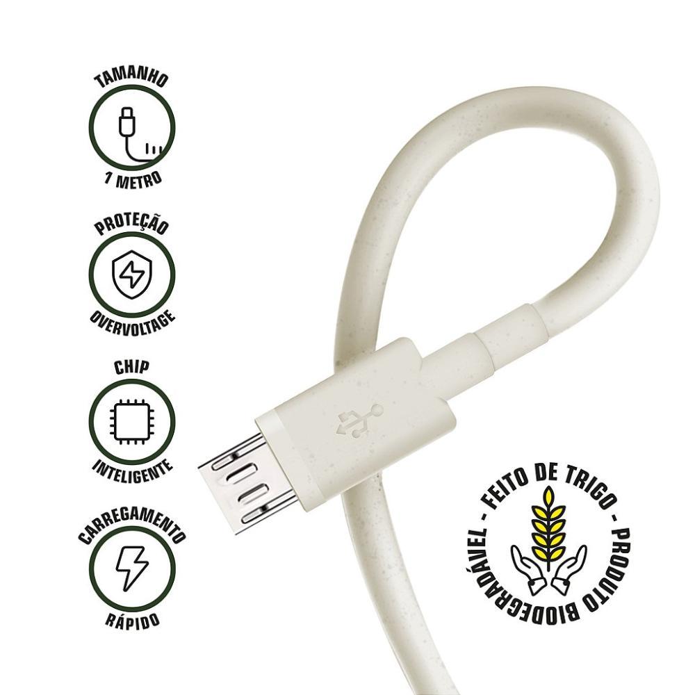 Cabo Ecoo USB / Micro USB V8 - 1M - Gshield - 3