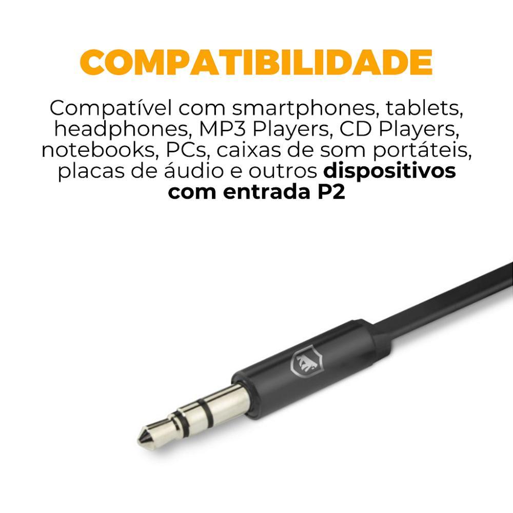 Cabo Auxiliar P2 - 1 Metro - Preto - Gshield - 4
