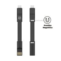 Cabo slim 3 em 1 + Adesivo com vale desconto R$ 10,00 - Kit Promocional - 3