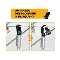 Kit Trava de segurança anti-furto para gancho expositor Stop Lock 12unid + 1 Chave - Gshield - 5