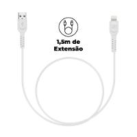 Cabo Dual Shock ( iPhone / iPad ) Lightning - Branco - 1,2m (MFI Homologado) - Gshield - 2