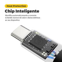 Cabo Dual Shock ( iPhone / iPad ) Lightning - Branco - 1,2m (MFI Homologado) - Gshield - 6