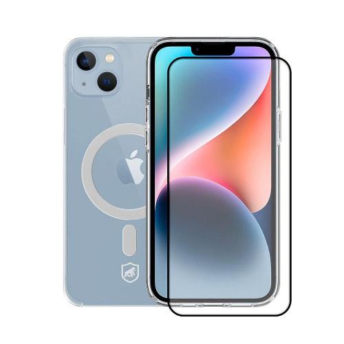 Capa Magsafe e Pelicula Coverage para iPhone 13 Pro -Gshield