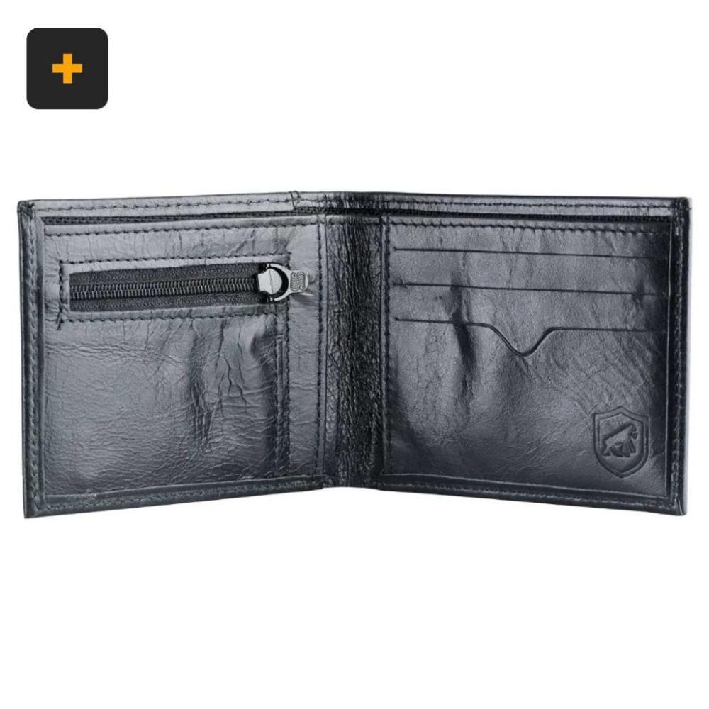 Kit Carteira de couro Maverick + cabo Slim 3 em 1 - Gshield - 4