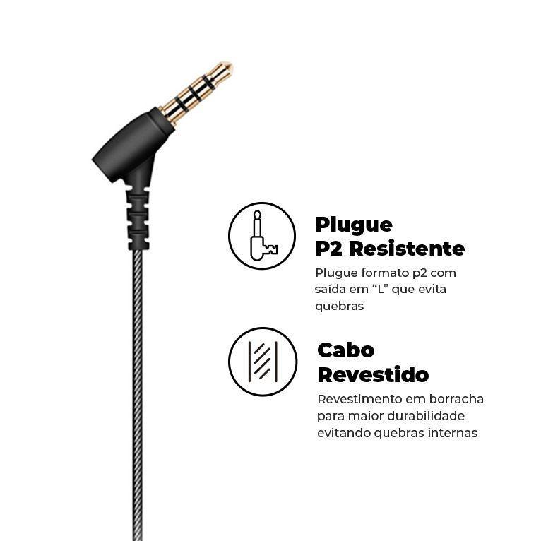 Fone de ouvido Magnético Dual Shock - P2 - Gshield - 2