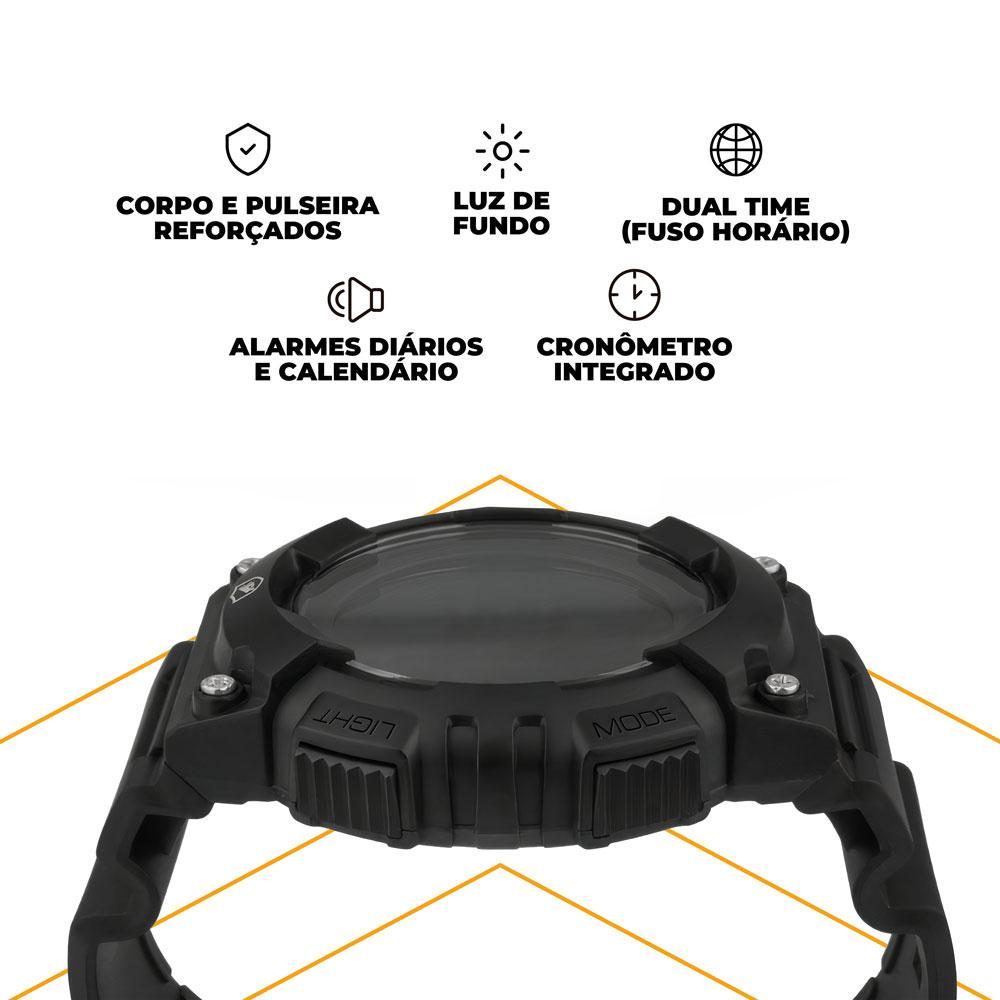 Relógio Tech Armor Preto - Gshield - 7