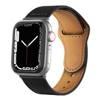 Pulseira de Couro para Apple Watch 42 / 44 / 45MM - Preta - Gshield - 1