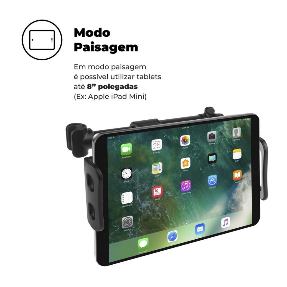 Suporte Veicular Tank Car para encosto do carro compatível com celular e Tablet's de até 11 polegadas - Gshield - 9