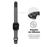 Pulseira para Apple Watch 42 / 44 / 45MM Armor Running - Preto - Gshield