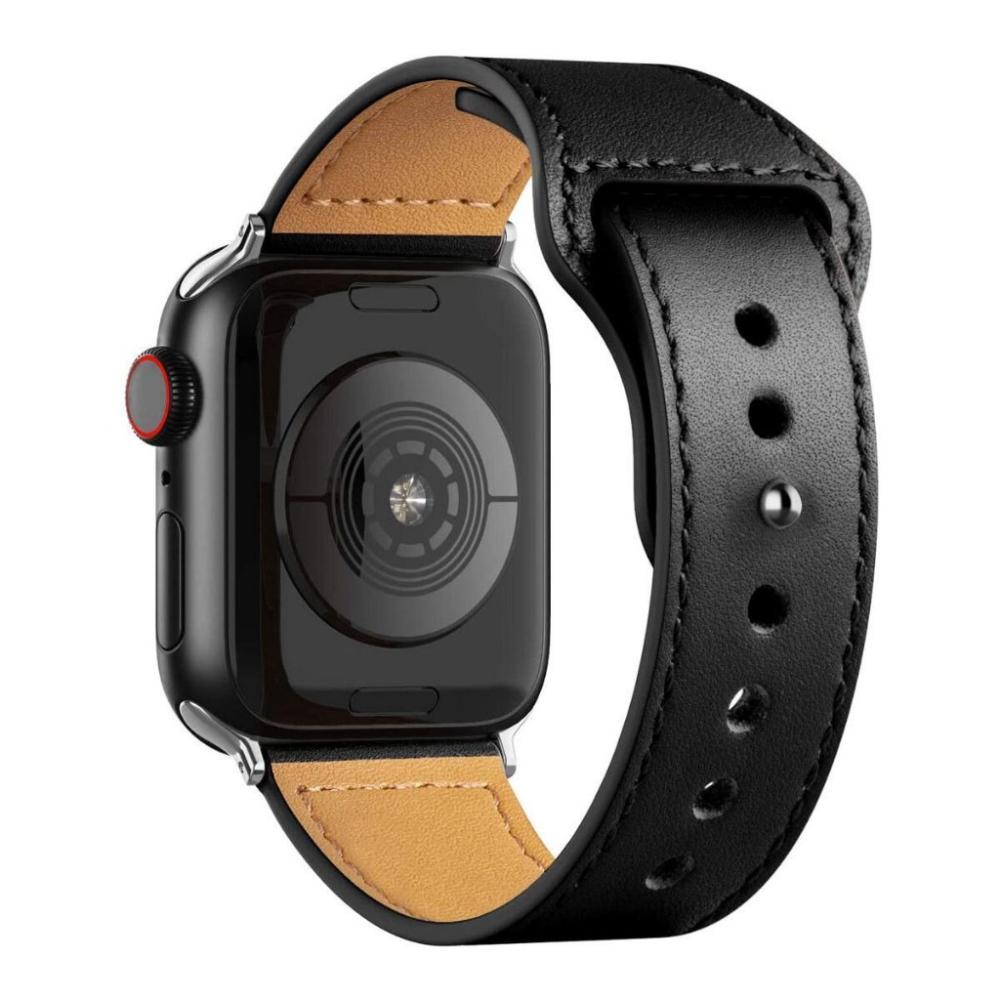 Pulseira de Couro para Apple Watch 38 / 40 / 41MM - Preta - Gshield - 4