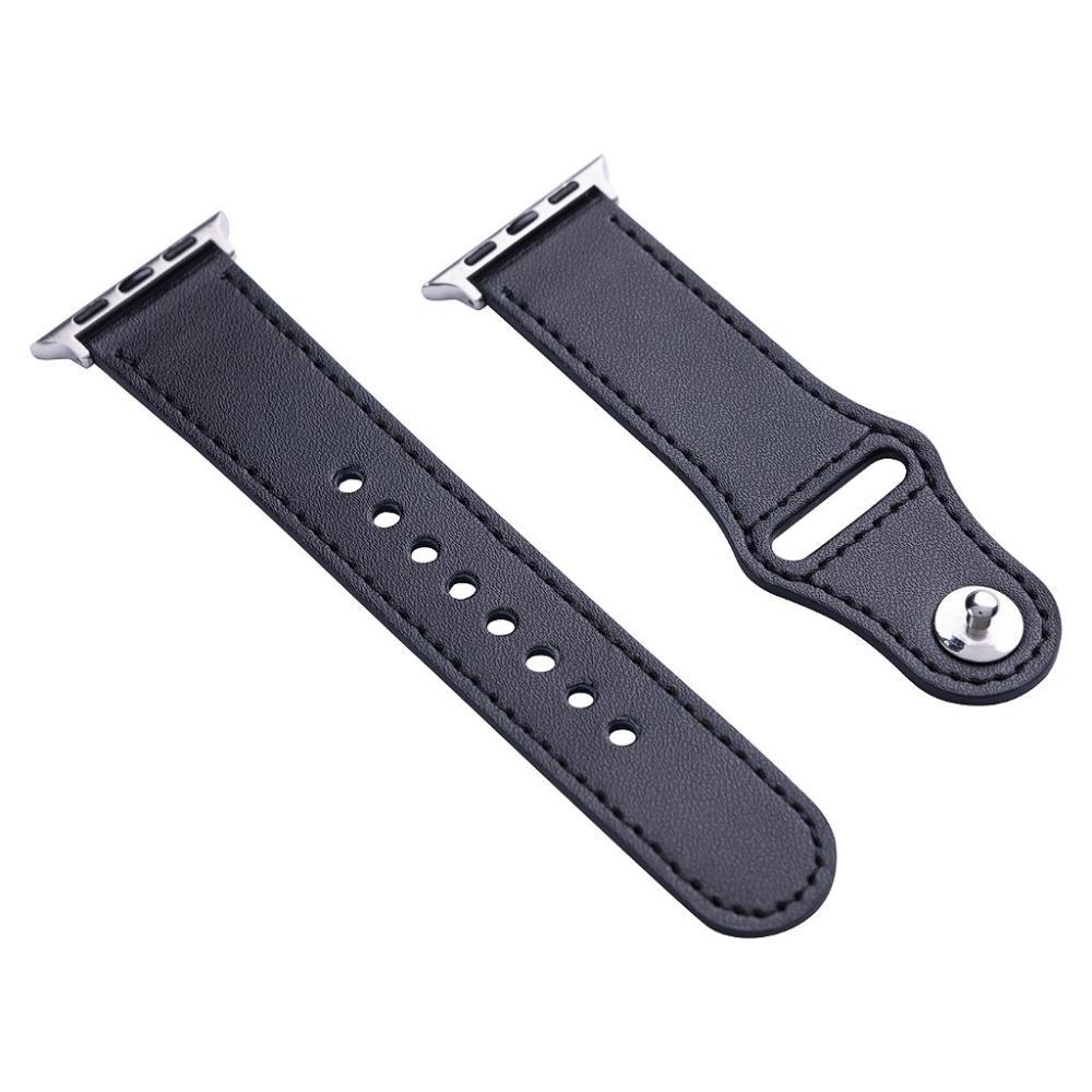 Pulseira de Couro para Apple Watch 38 / 40 / 41MM - Preta - Gshield - 8