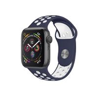 Pulseira para Apple Watch 42 / 44 / 45MM Armor Running - Azul escuro e branco - Gshield - 1