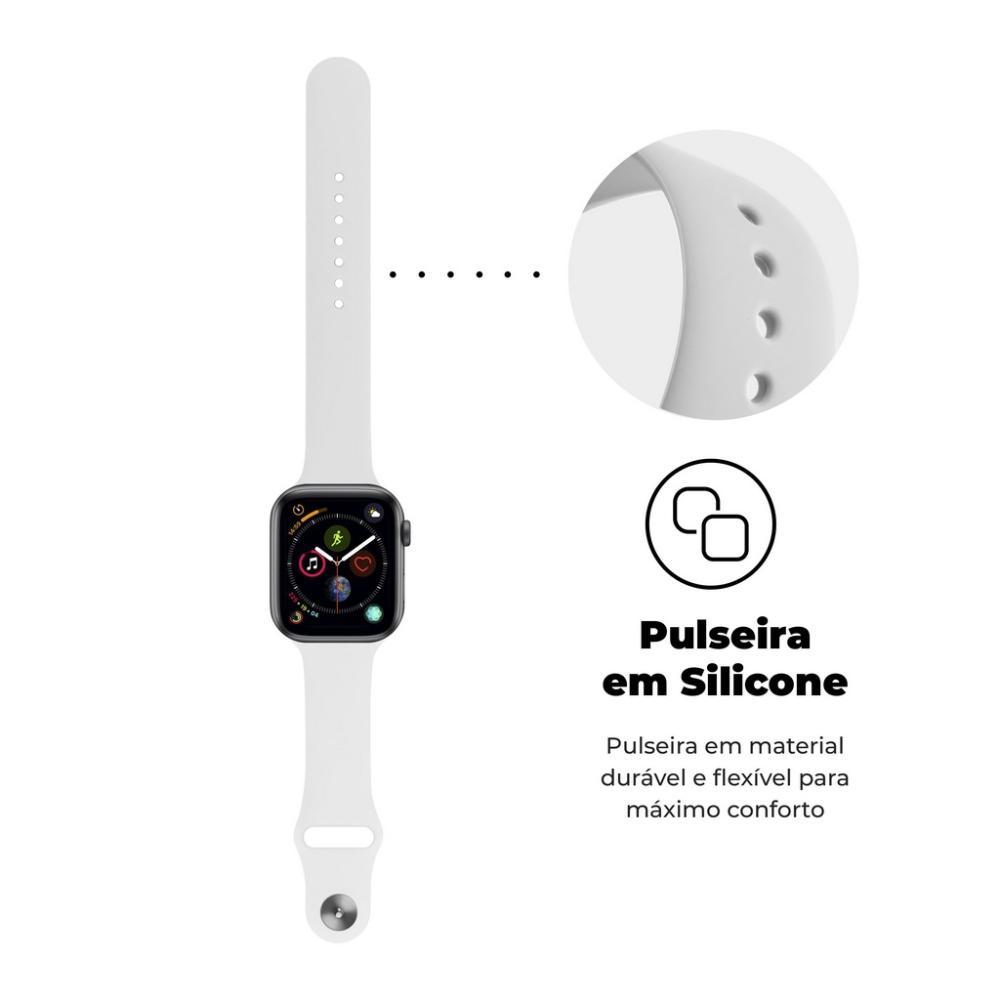 Pulseira para Apple Watch 42 / 44 / 45MM Ultra Fit - Branco - Gshield - 3