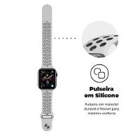 Pulseira para Apple Watch Armor Running 49MM - Branco e Preto - Gshield - 3