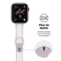 Pulseira para Apple Watch Armor Running 49MM- Rosa e Branco - Gshield - 2