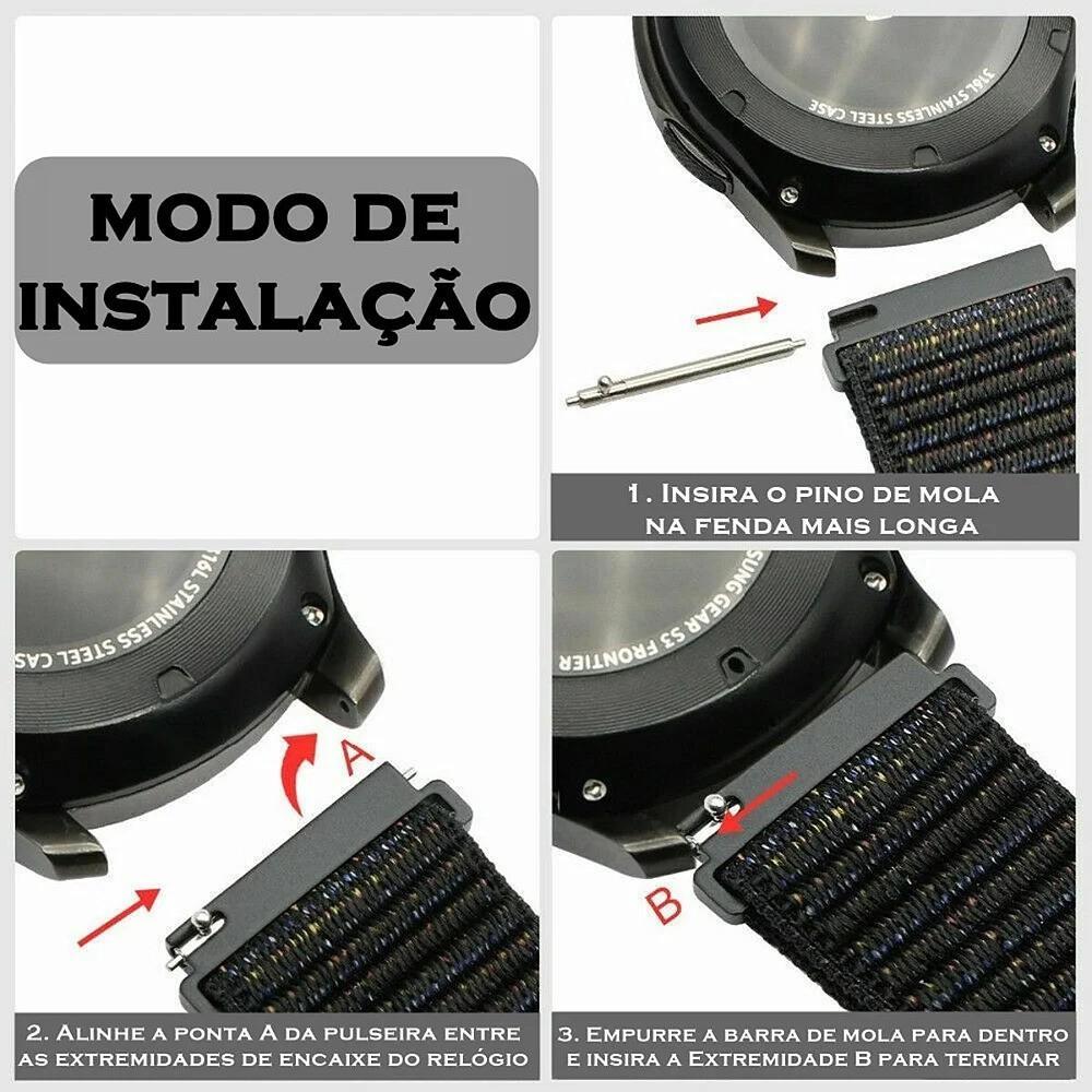 Pulseira para Apple Watch Ballistic 49MM - Cinza - Gshield - 7