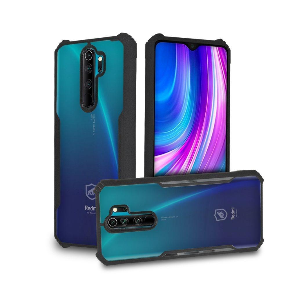 Kit Capa case capinha Dual Shock x e Pelicula Nano Vidro para Xiaomi Redmi Note 8 pro - Gshield - 3