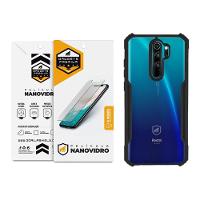 Kit Capa case capinha Dual Shock x e Pelicula Nano Vidro para Xiaomi Redmi Note 8 pro - Gshield - 1