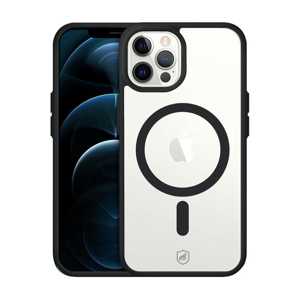 Kit Capa case capinha Magsafe Preta e Pelicula Coverage 5D Pro Preta para iPhone 12 Pro Max - Gshield - 2